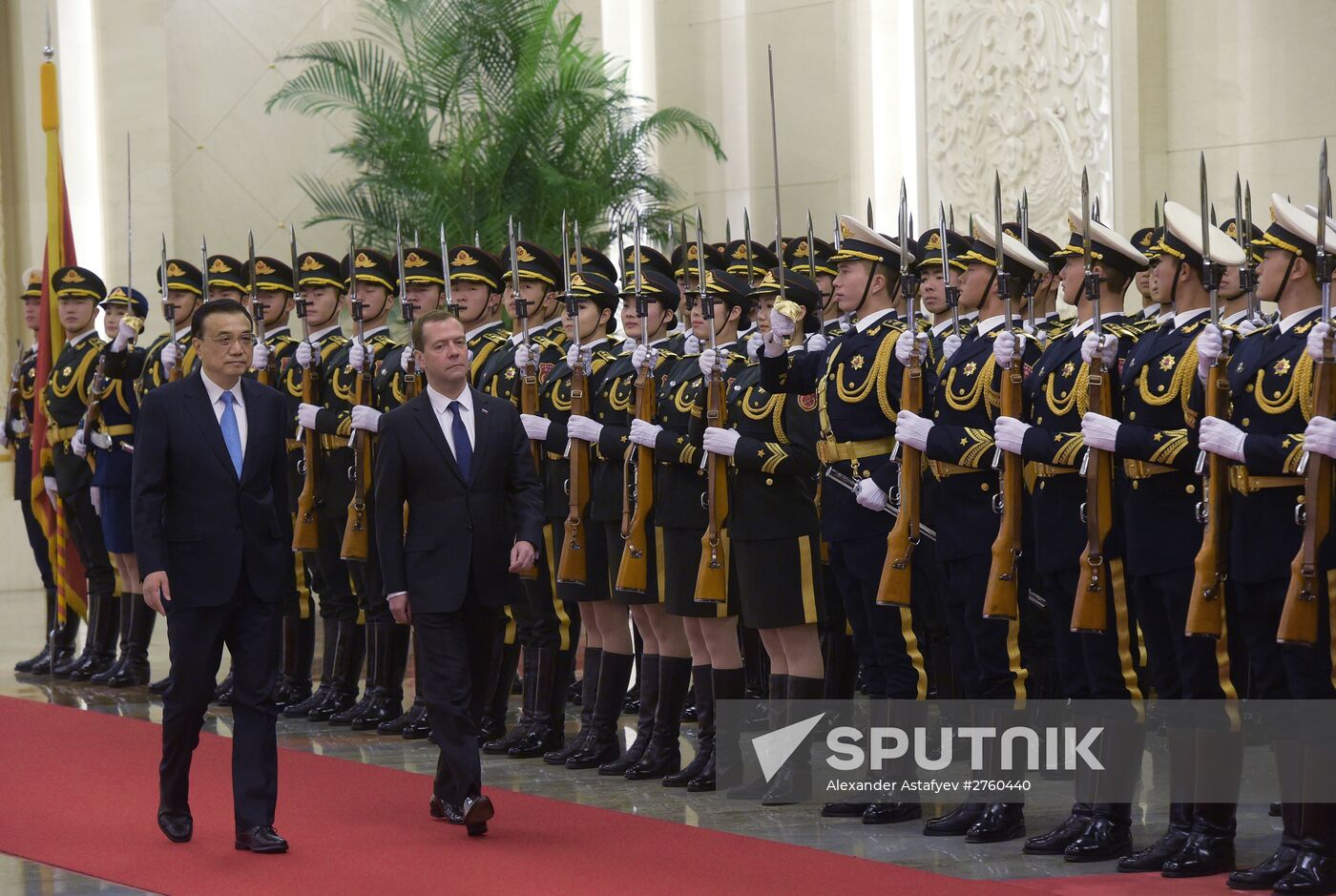 Russian Prime Minister Dmitry Medvedev's official visit to China