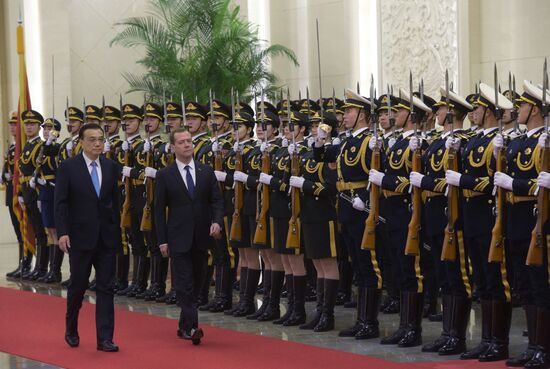 Russian Prime Minister Dmitry Medvedev's official visit to China