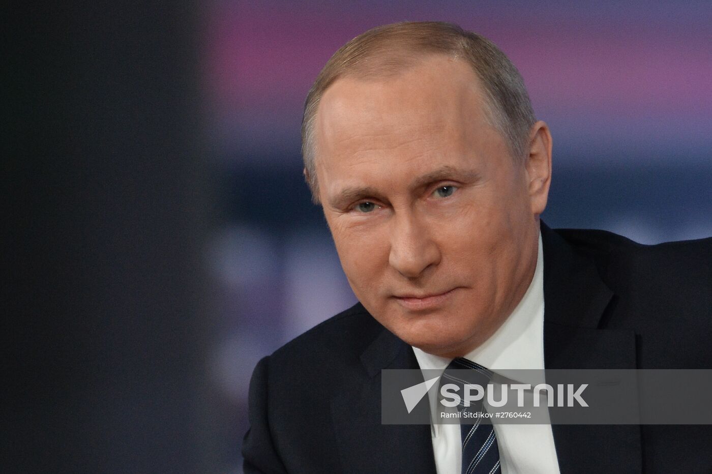 11th annual news conference with Russian President Vladimir Putin