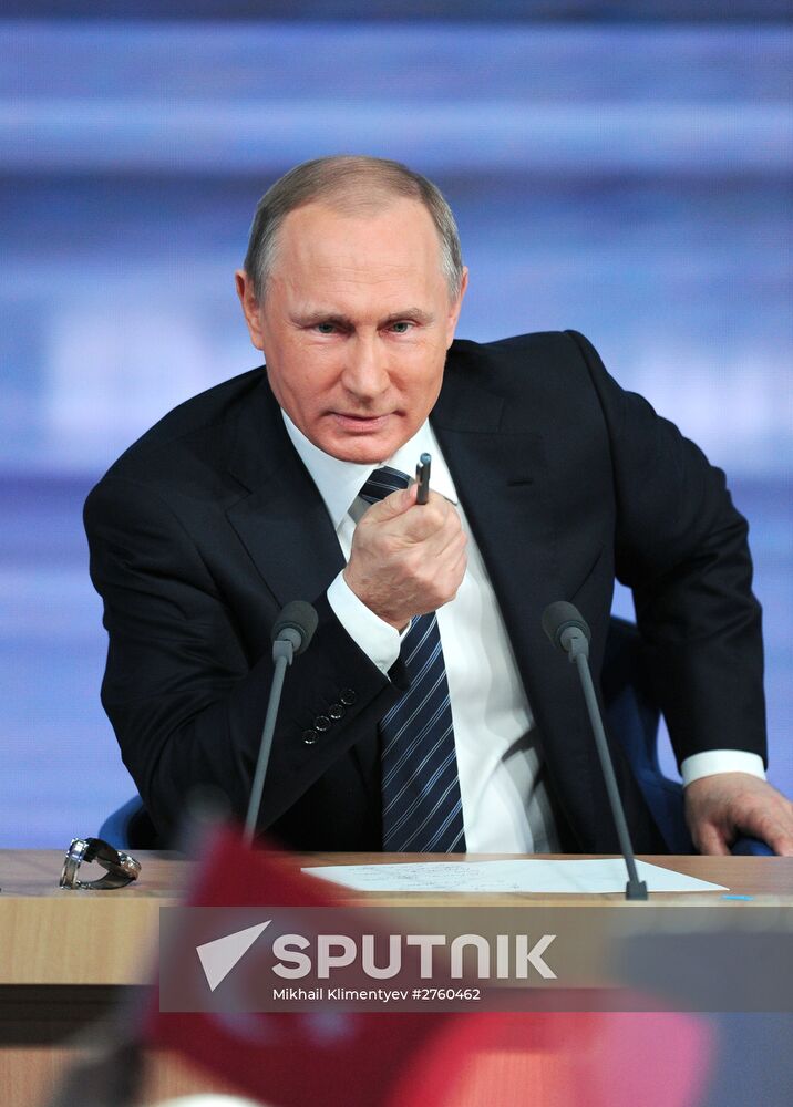 News conference of Vladimir Putin