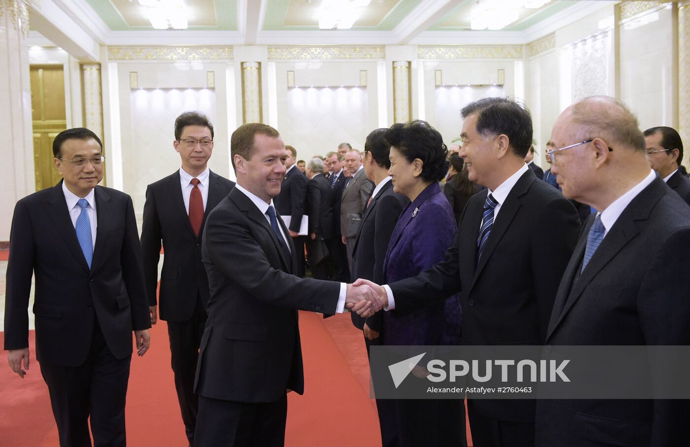 Russian Prime Minister Dmitry Medvedev's official visit to China