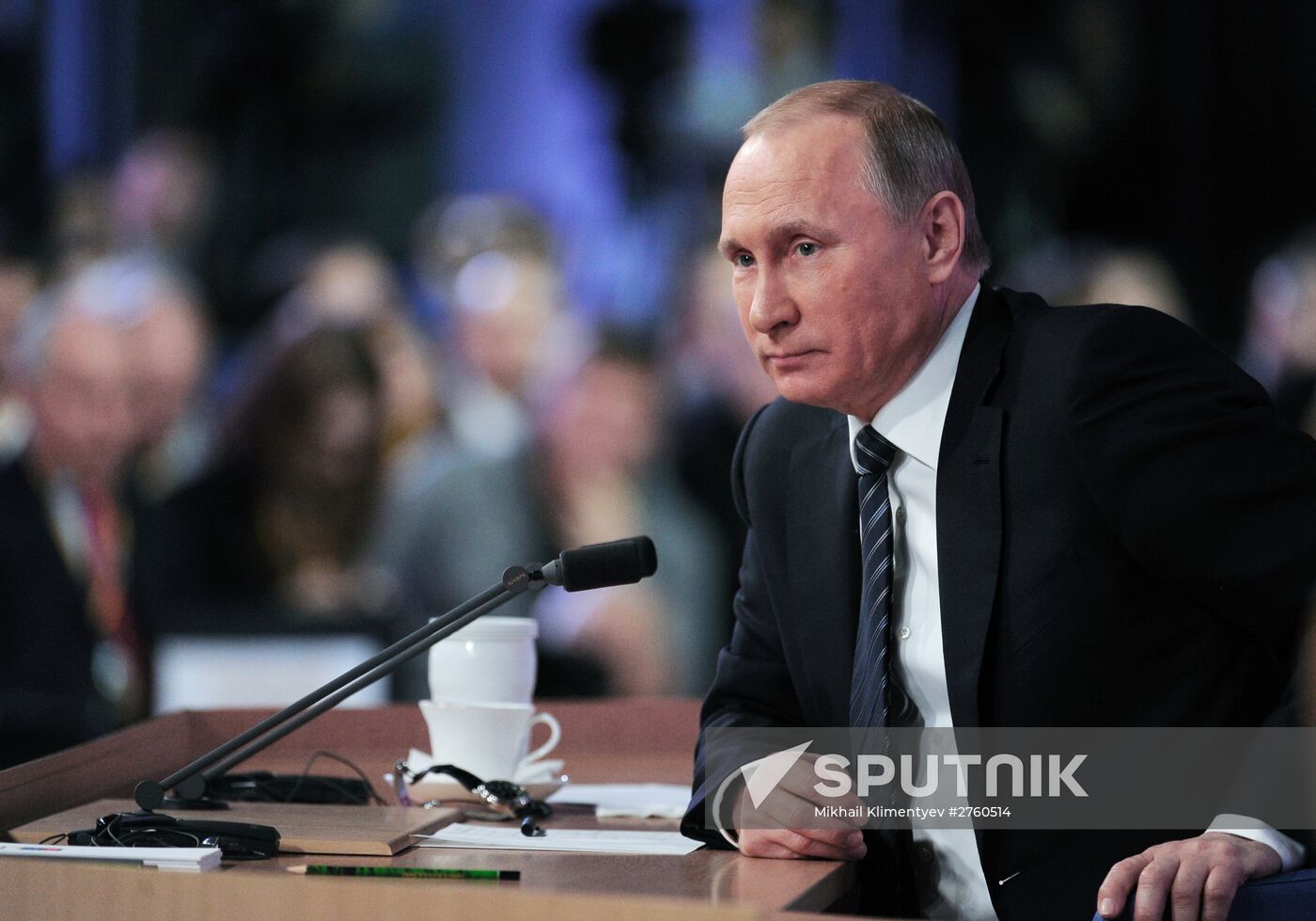 11th annual news conference with Russian President Vladimir Putin