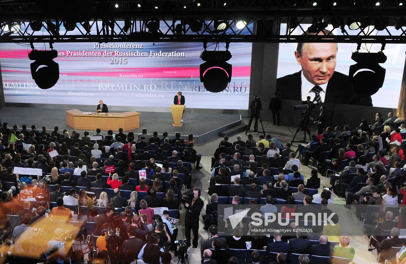 11th annual news conference with Russian President Vladimir Putin