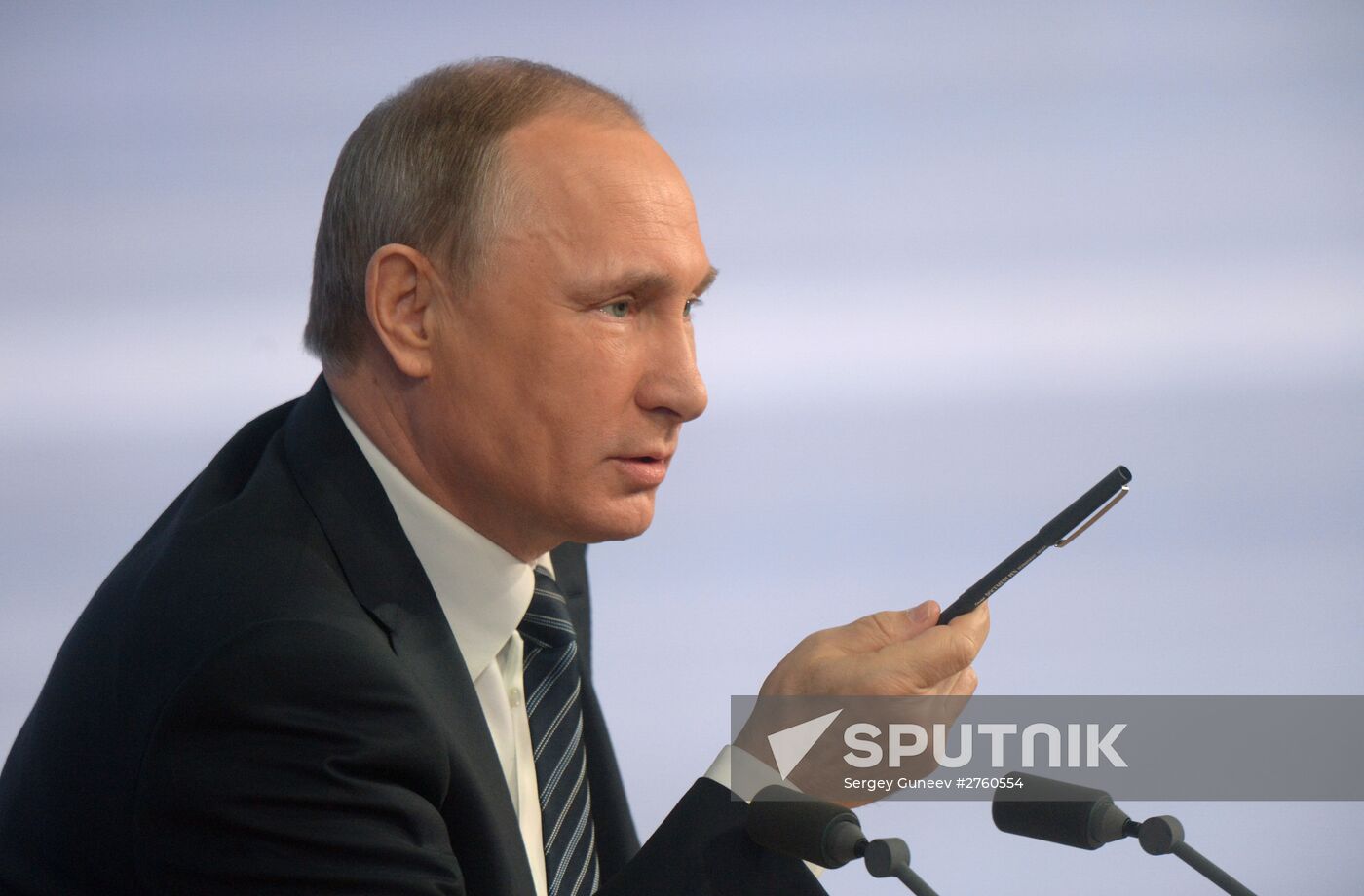 11th annual news conference with Russian President Vladimir Putin