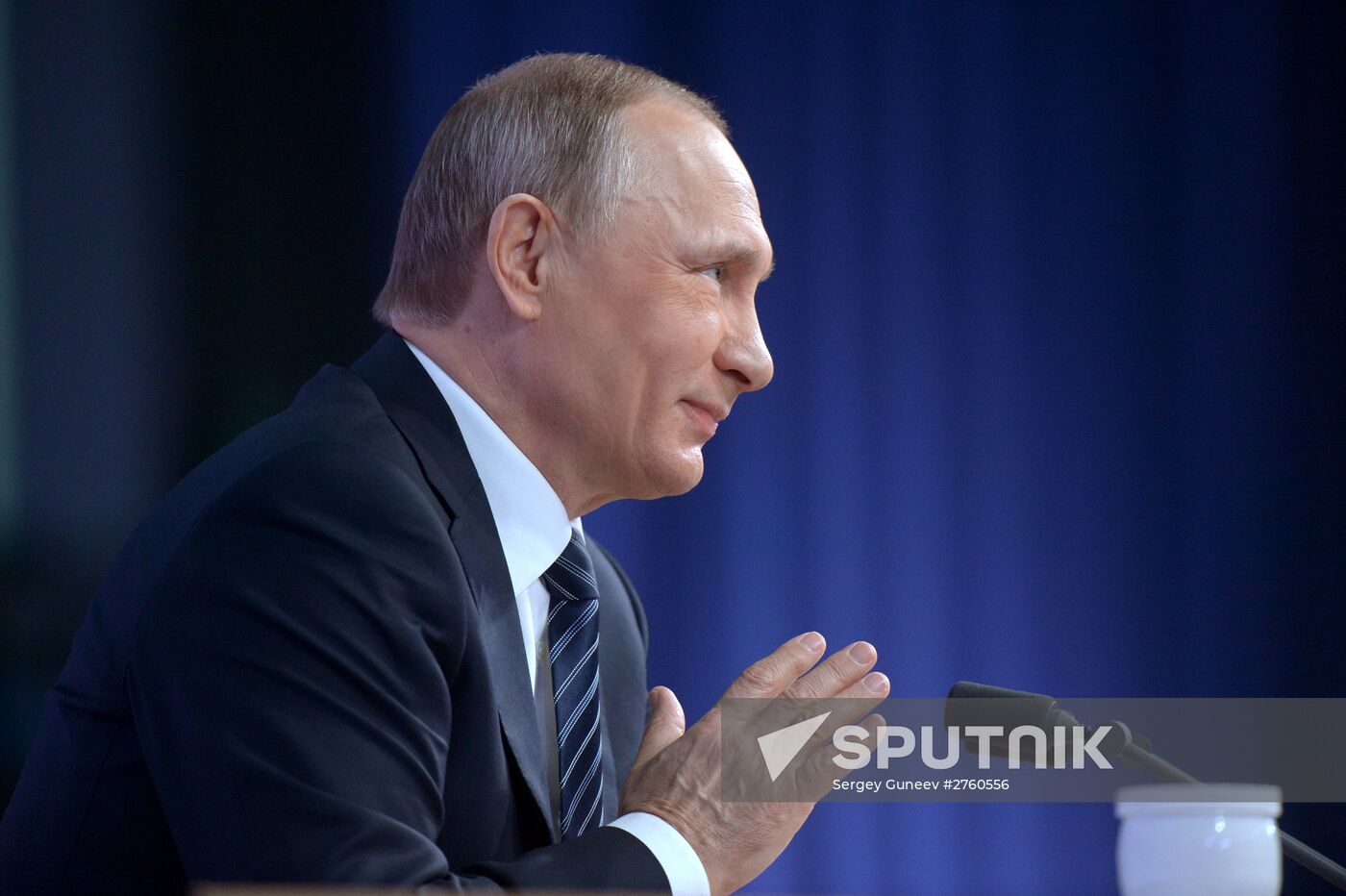 11th annual news conference with Russian President Vladimir Putin