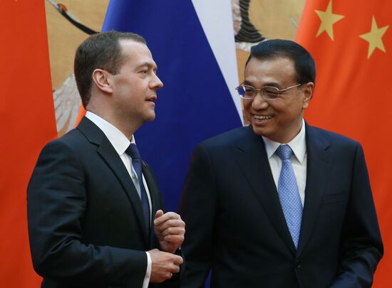 Russian Prime Minister Dmitry Medvedev visits China
