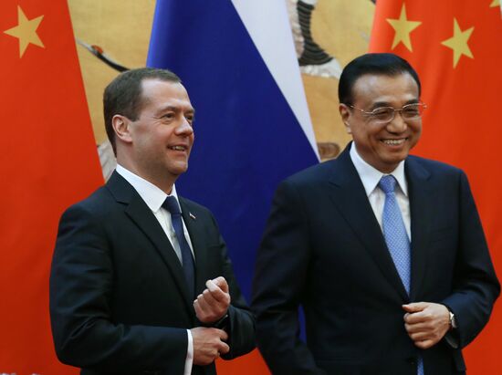 Russian Prime Minister Dmitry Medvedev visits China