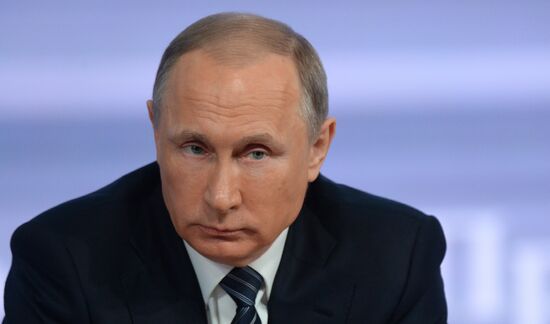 11th annual end-of-the-year press conference by President Vladimir Putin