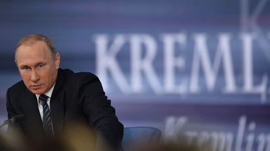 11th annual end-of-the-year press conference by President Vladimir Putin