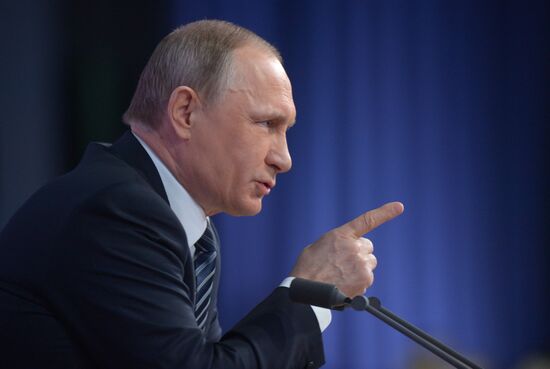 11th annual end-of-the-year press conference by President Vladimir Putin