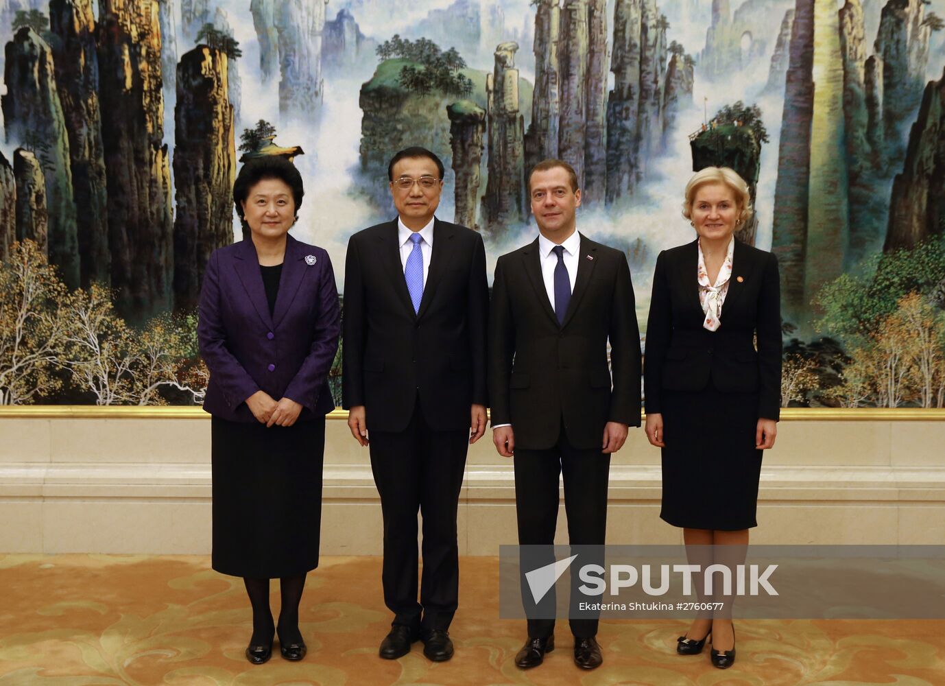 Russian Prime Minister Dmitry Medvedev's official visit to China