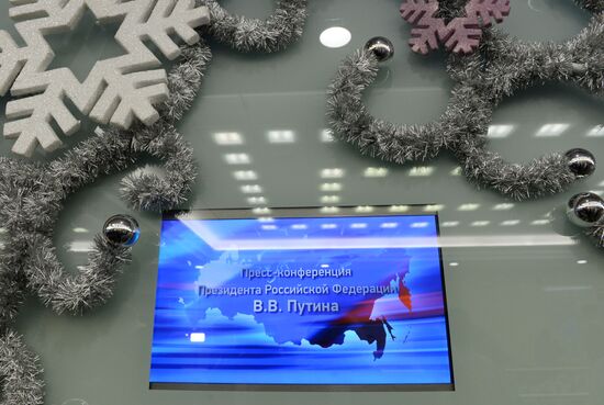 11th annual news conference by President Vladimir Putin