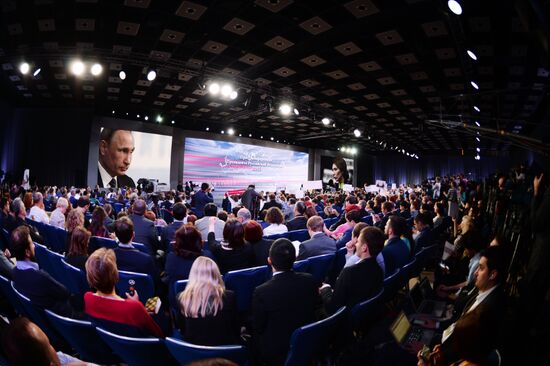 News conference of Vladimir Putin