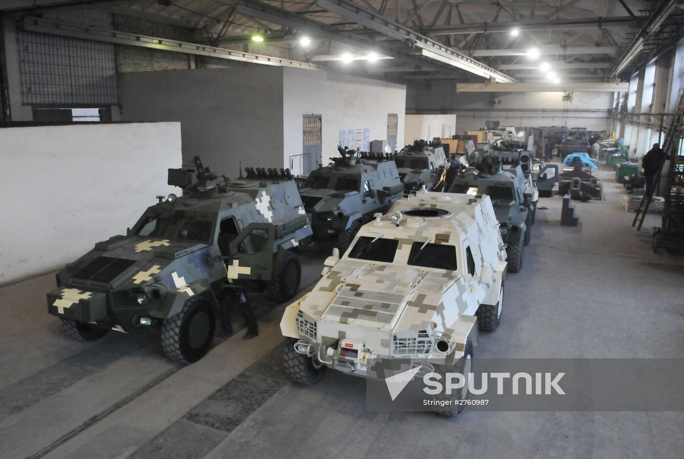 Light armored personnel carrier DOZOR-B production at Lvov Armor Vehicle Factory