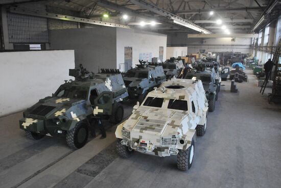 Light armored personnel carrier DOZOR-B production at Lvov Armor Vehicle Factory