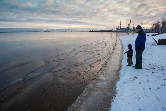 Lake Onega in Karelia