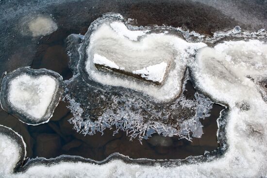 Lake Onega in Karelia
