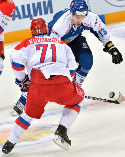 Ice hockey. Channel One Cup. Finland vs. Russia