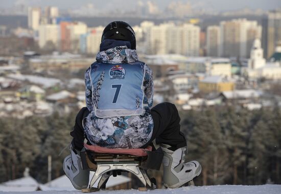 Red Bull Bold Sled competition in Yekaterinburg