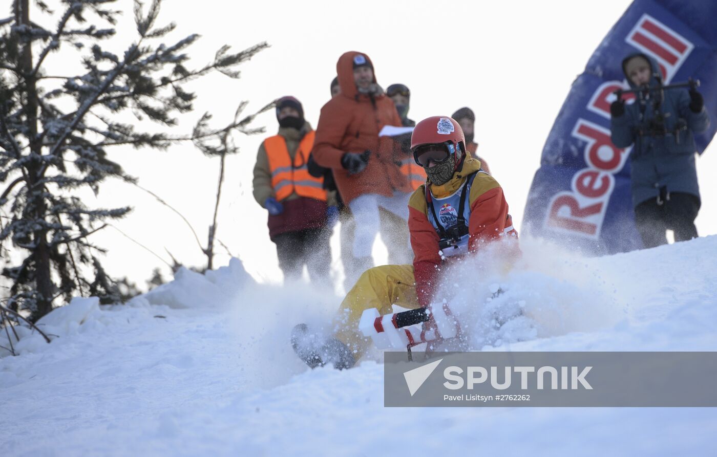 Red Bull Bold Sled competition in Yekaterinburg