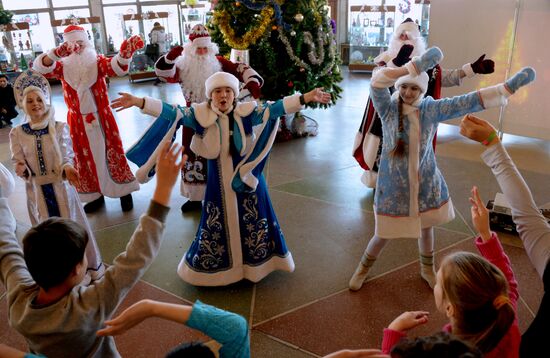 Father Frost parade in Vladivostok