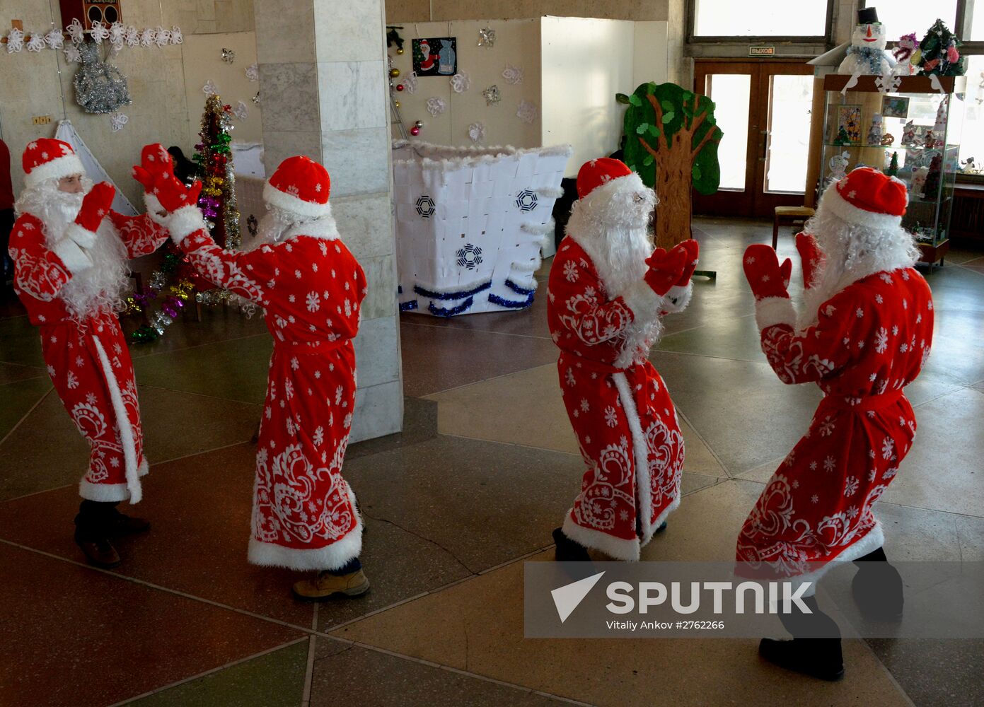 Father Frost parade in Vladivostok