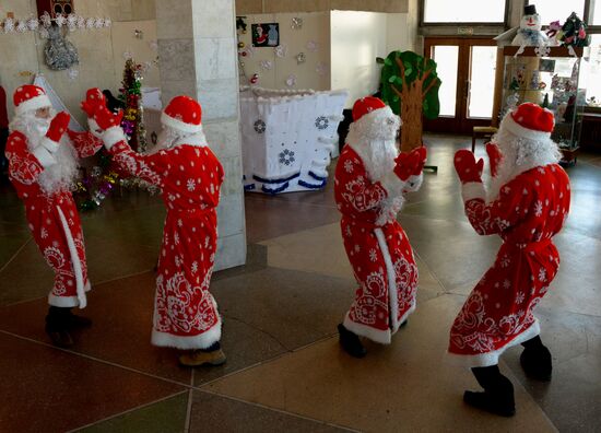 Father Frost parade in Vladivostok