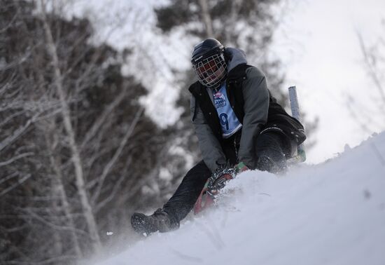 Red Bull Bold Sled competition in Yekaterinburg