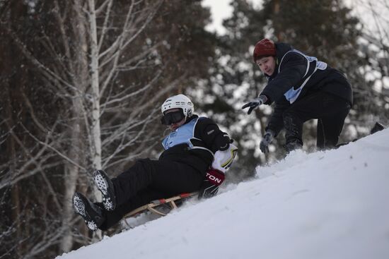 Red Bull Bold Sled competition in Yekaterinburg