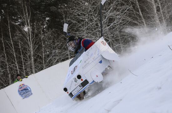 Red Bull Bold Sled competition in Yekaterinburg