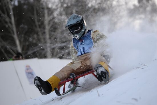 Red Bull Bold Sled competition in Yekaterinburg