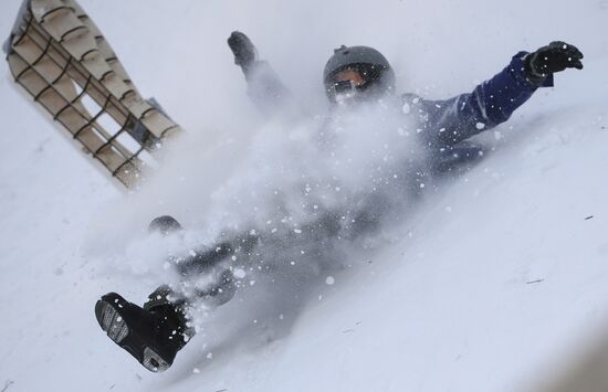 Red Bull Bold Sled competition in Yekaterinburg