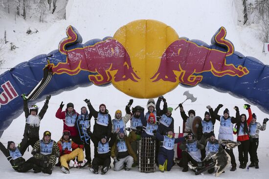 Red Bull Bold Sled competition in Yekaterinburg