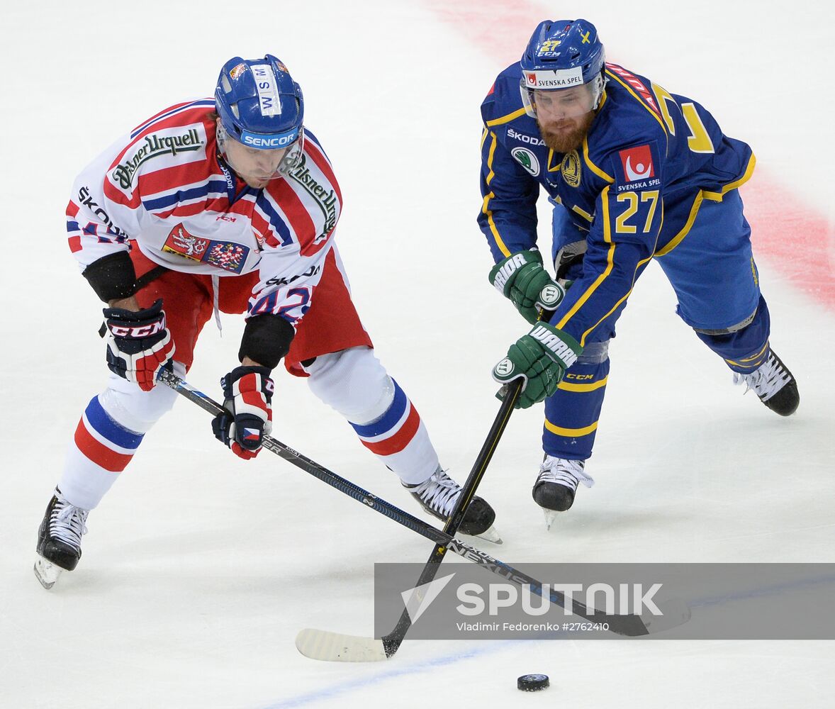 Ice hockey. Channel One Cup. Sweden vs. Czech Republic