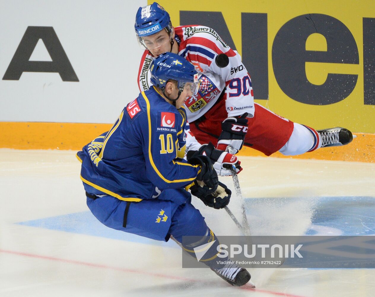 Ice hockey. Channel One Cup. Sweden vs. Czech Republic