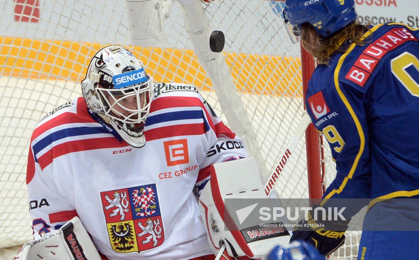 Ice hockey. Channel One Cup. Sweden vs. Czech Republic