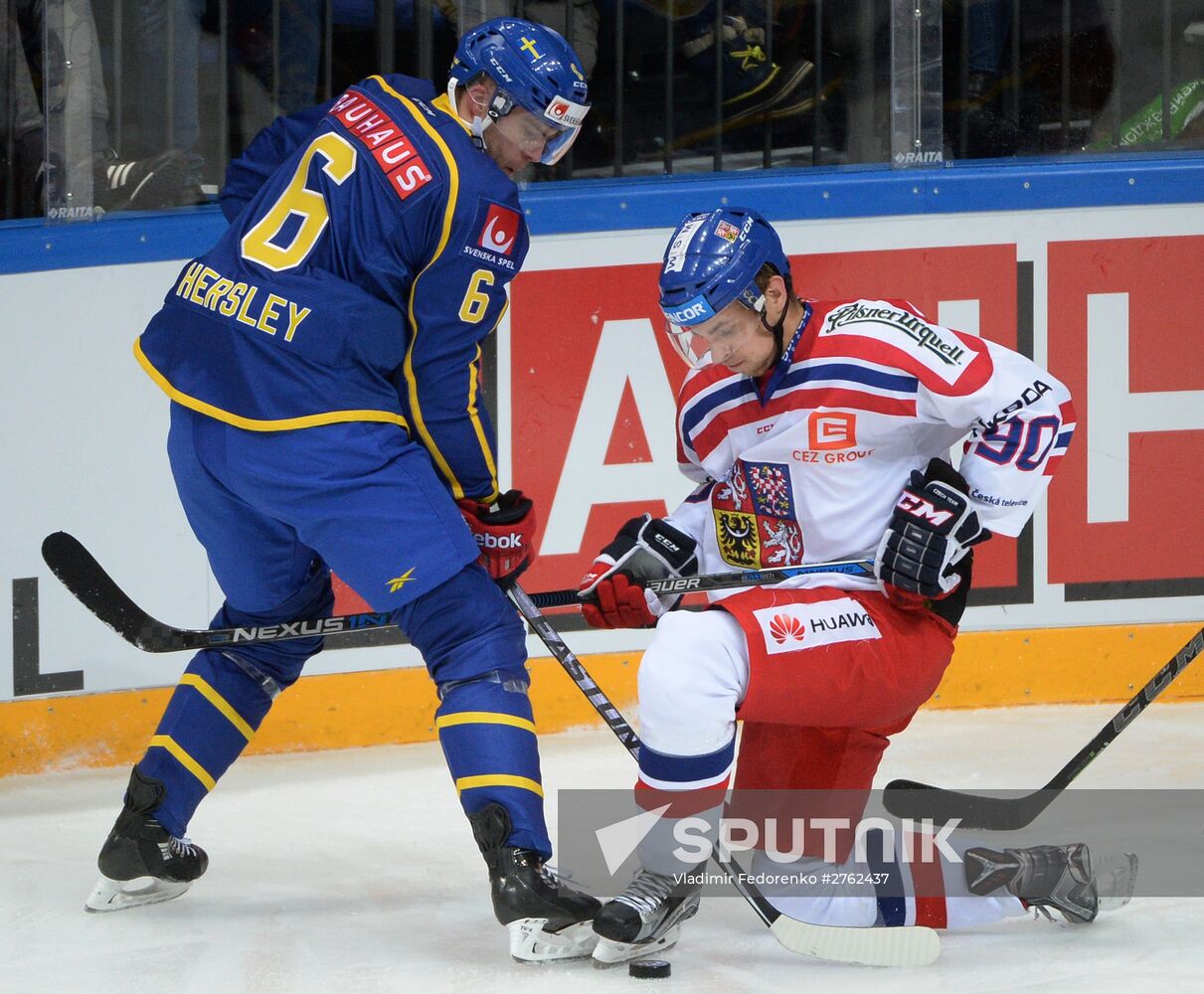 Ice hockey. Channel One Cup. Sweden vs. Czech Republic