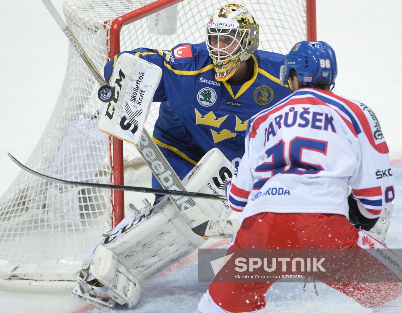 Ice hockey. Channel One Cup. Sweden vs. Czech Republic