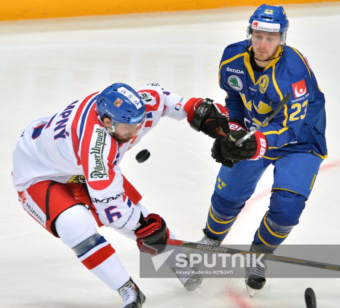 Ice Hockey. Channel One Cup. Sweden vs. Czech Republic