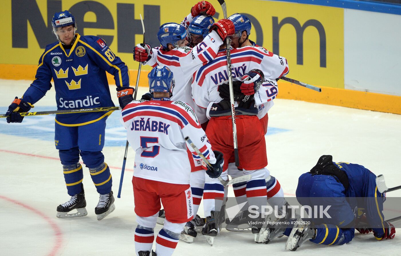 Ice Hockey. Channel One Cup. Sweden vs. Czech Republic
