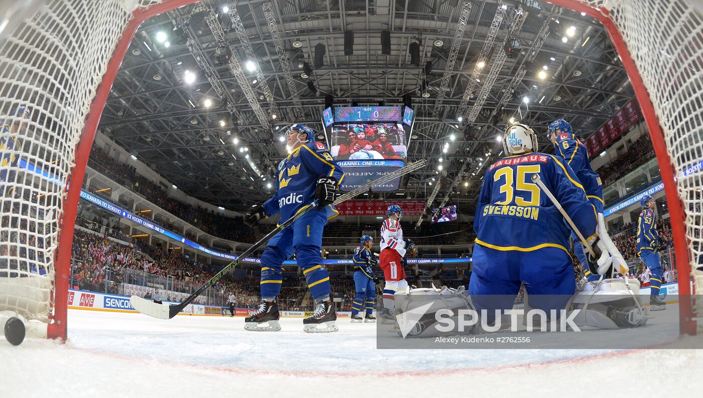 Ice Hockey. Channel One Cup. Sweden vs. Czech Republic
