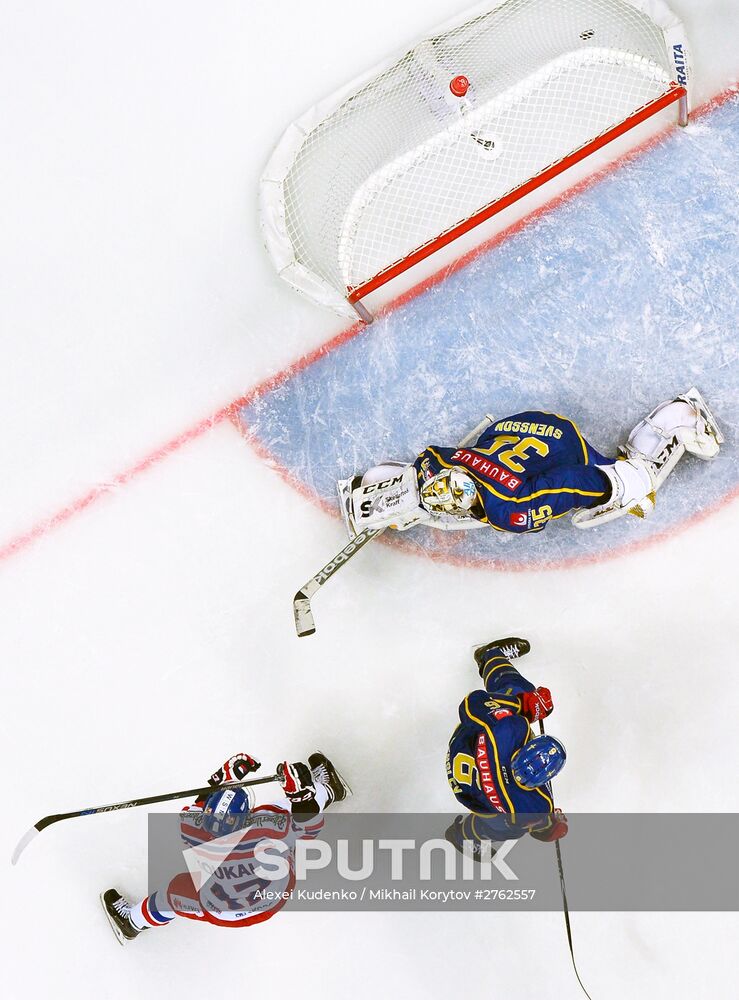 Ice Hockey. Channel One Cup. Sweden vs. Czech Republic