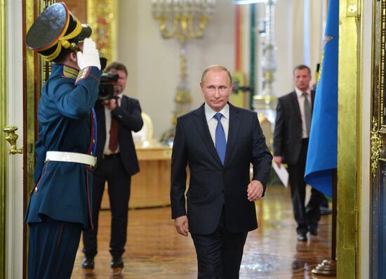 Russian President Vladimir Putin participates in CSTO and Supreme Eurasian Economic Council summits in Moscow