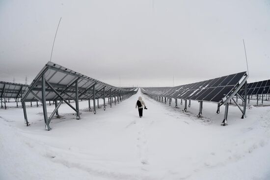 Opening Russia's major solar station in Orenburg Region
