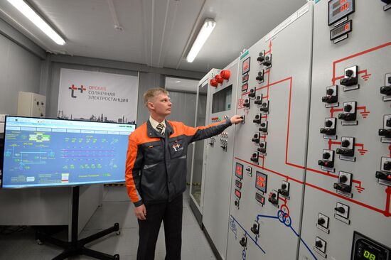 Opening Russia's major solar station in Orenburg Region