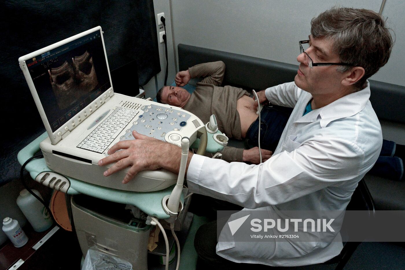 Therapeutist Matvei Mudrov medical diagnostic train in Primorsky Territory