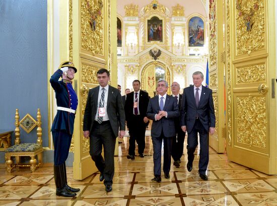 Russian President Vladimir Putin participates in CSTO and Supreme Eurasian Economic Council summits in Moscow
