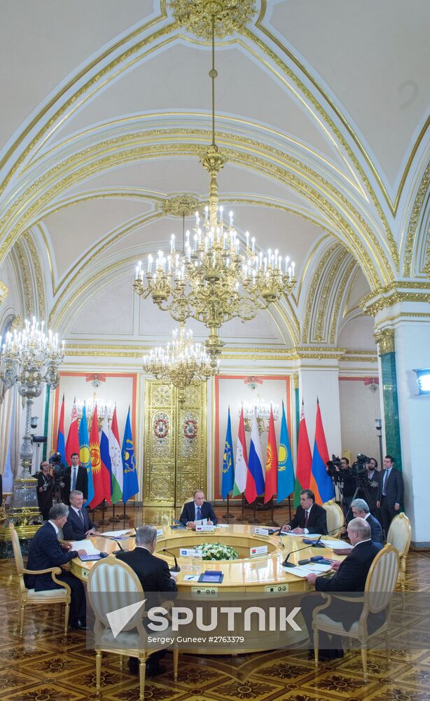 Russian President Vladimir Putin participates in CSTO and Supreme Eurasian Economic Council summits in Moscow