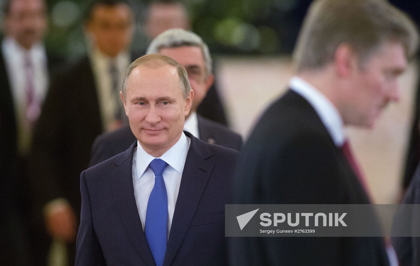 Russian President Vladimir Putin participates in CSTO and Supreme Eurasian Economic Council summits in Moscow