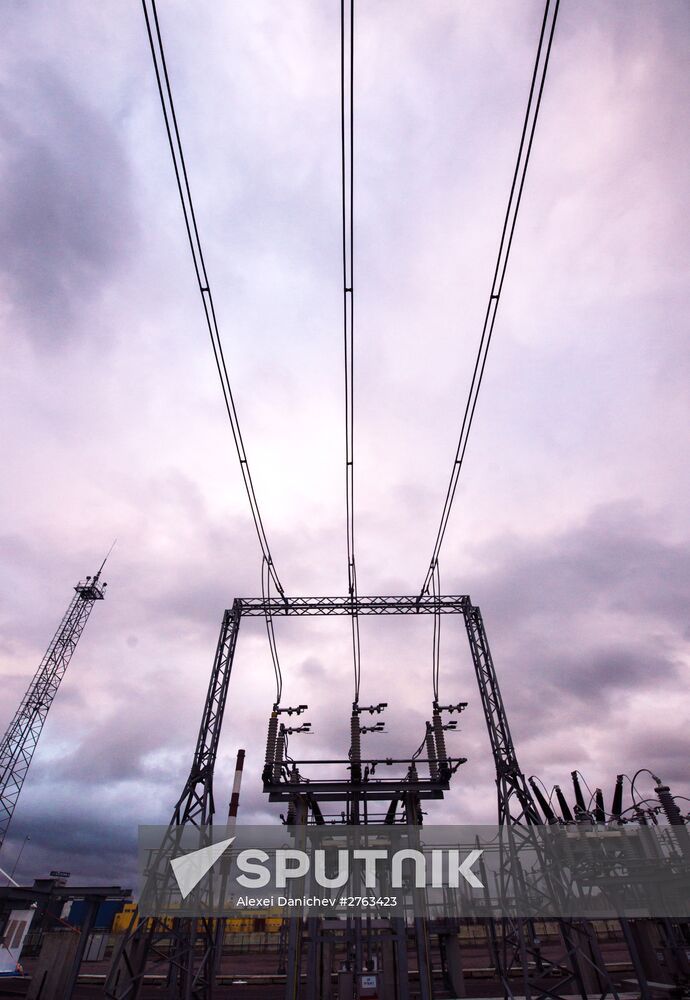 Opening ceremony of FGC UES's branch's new substation in St.Petersburg